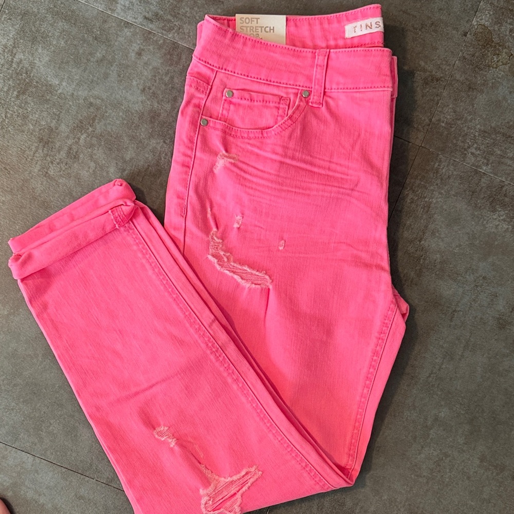 Tinseltown crop stretch jean